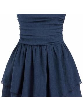 Fashion Nova Women's Blue and Navy Dress